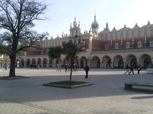 Part of Krakow's main square