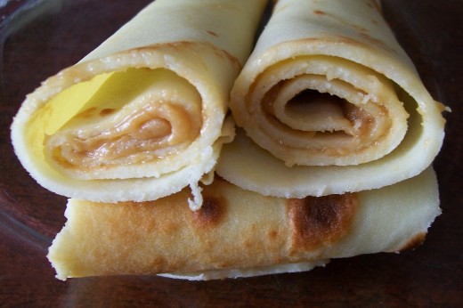 Tasty gluten-free crepes for lunch