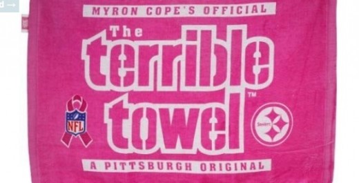 Support Breast Cancer Awareness with the Towel that makes the Steelers fans the best in the NFL