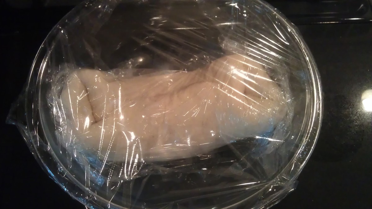 Cover twice with plastic wrap, and allow to rise (second rise).