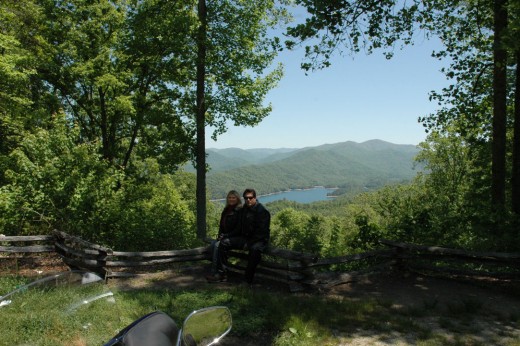 Alex & Michelle Overlooking Fontana Lake