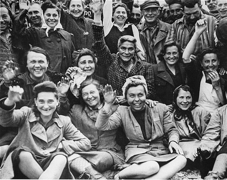 Dachau women's camp when liberated by the U.S. Army