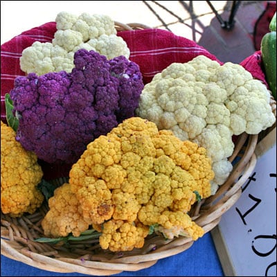 Cauliflower comes in so many beautiful colors!