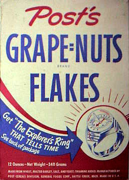 Post Grape Nut Flakes.