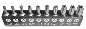 You need this 5 Point Star Tamper Proof Bit Set, if that's the kind of thing that's important to you.