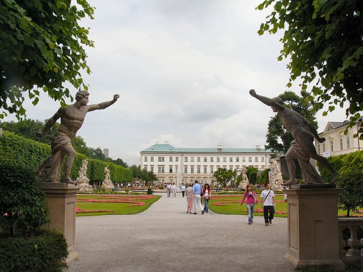 Palace of Mirabell, where the "Do, Re, Mi" scene from the film, "Sound of Music," was filmed in Salzburg, Austrial.