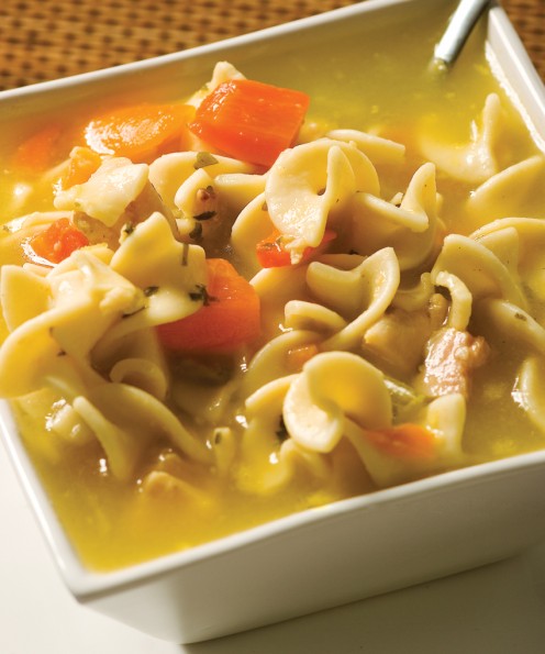 Quick and Easy Rotisserie Chicken Noodle Soup is great for any day of the week. It's warm, hearty and healthy and kids love it.