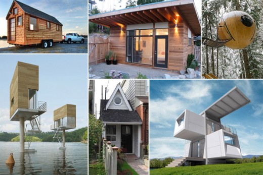 An interesting assortment of tiny homes.