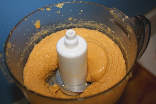The ingredients will gradually form a smooth paste.