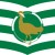 The Great Bustard, formerly of Britain, on the County Flag of Wiltshire, England. The Great Bustard, formerly of Britain, on the County Flag of Wiltshire, England.