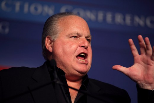 Rush Limbaugh never acts like he wants to "get over it". 