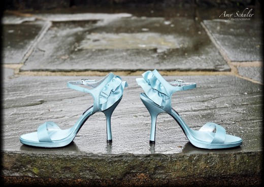 Our photographer took my shoes for a walk prior to the ceremony to get this shot. I found these shoes at DSW.com