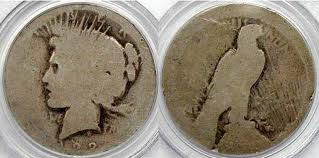 This picture shows the effect of circulation on the Peace Dollar.