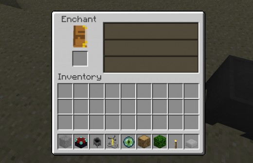 The Minecraft Enchanting GUI. (Click for original size.)