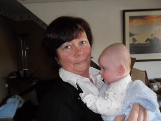 Nanny Nettie and baby Callum. Love him so much.
