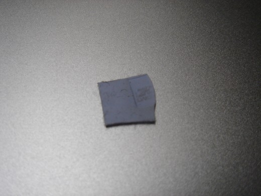 The mark on thermal pad.showing the GPU was covered partially.