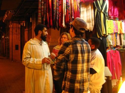 Haggling in the Souk, Morocco