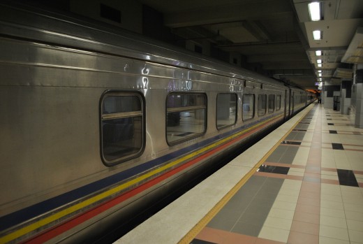 Our Malaysia to Singapore train.