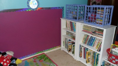 Colored chalkboard paint. 