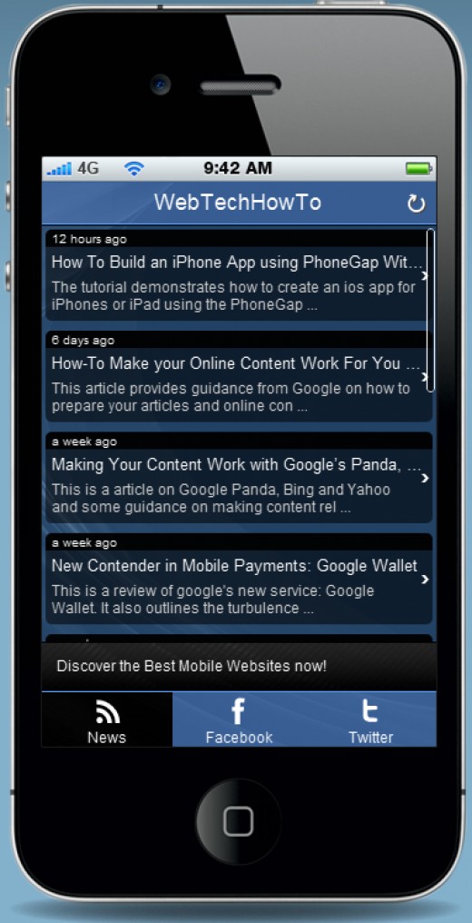HowTo Create an iPhone or Android App With No Programming Conduit