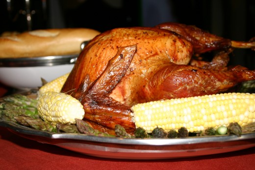Turkey is usually included on a traditional Thanksgiving dinner menu.