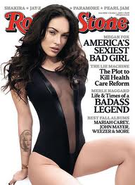 Actress Megan Fox and her obvious sex appeal on the cover of Rolling Stone a couple of years back.