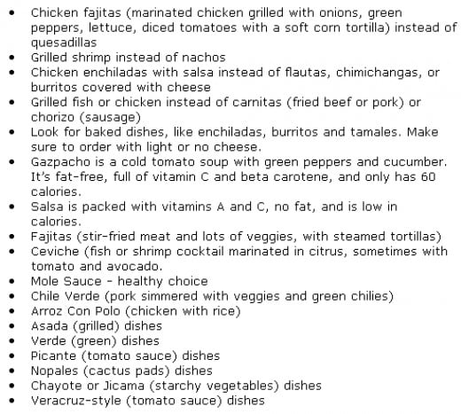 Mexican Food Calories - Nutrition Guide, Calorie Chart, Healthy Choices ...