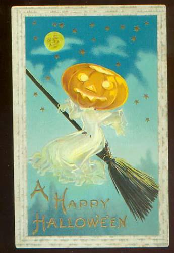 Vintage Halloween postcard, c. 1900-1910