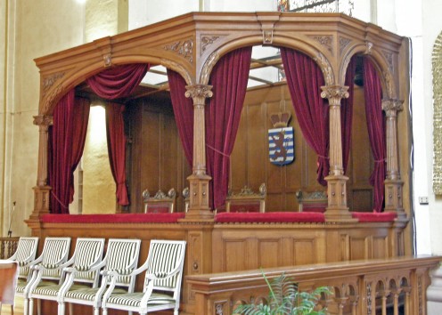 Royal pew enclosure, Trinity Church, Luxembourg City