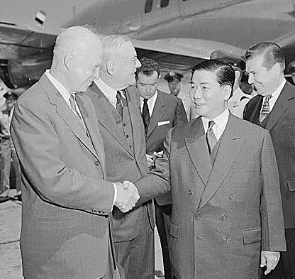 President Eisenhower meets President Ngo Dinh Diem.