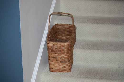 Basket for the bottom of your stairs
