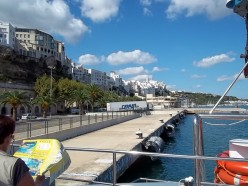 Mahon Yellow Catamaran, a Banana Boat It Aint