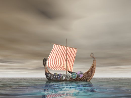 The Vikings influenced the English language by introducing new words.