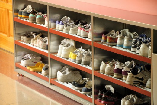 Create a cubical to store all of your shoes.