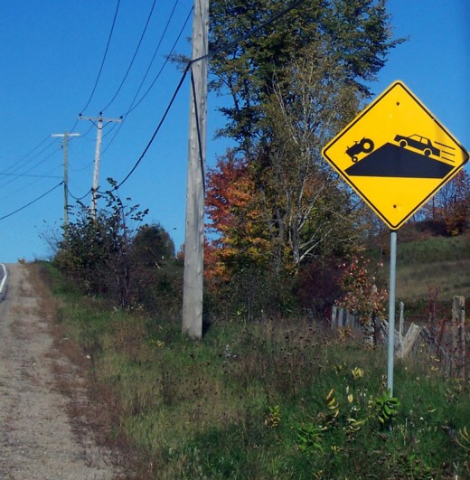 Warning sign for motorists