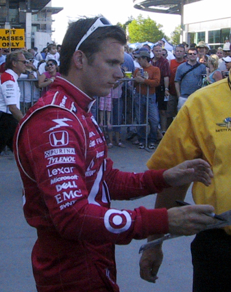Wheldon at the Indy 500, in 2007