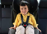 •Children aged four years to under seven years must be secured in forward facing child restraint or booster seat.