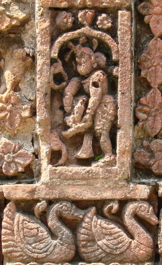 Terracotta of Raj Rajeswari temple 