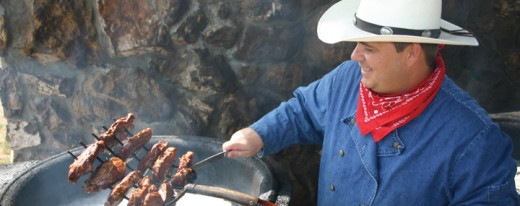Only in America.... Pitchfork Steak Fondue