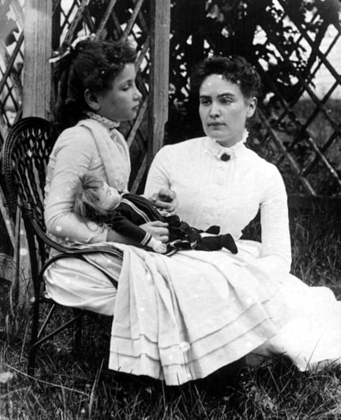 Helen and her teacher, Anne, taken just weeks after the two met.