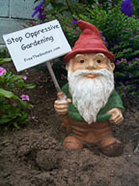 Protest Garden Gnome...