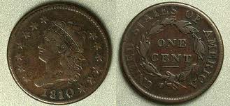 This is the 1810 large cent. The design is the Classic Head