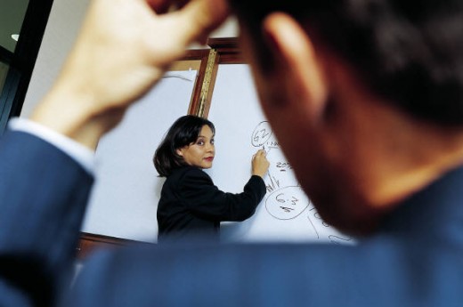 Company trainers transmit knowledge.