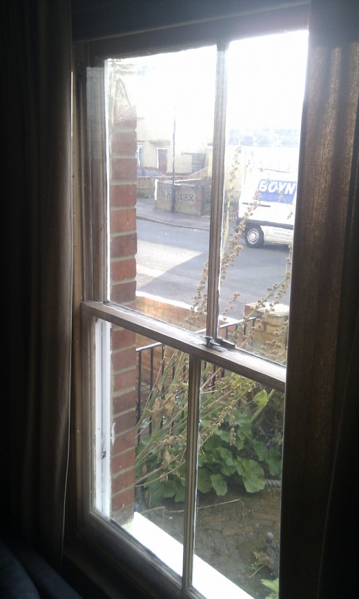 One of our draughty sash windows