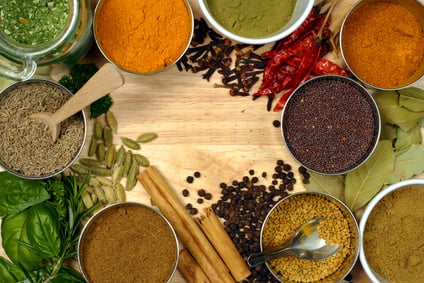 Indian herbs and spices.