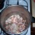 Fry the chopped bacon and onion together.