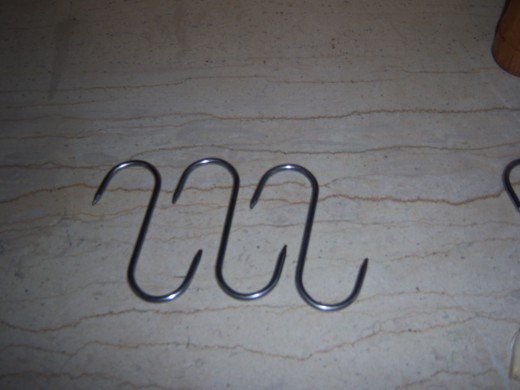 3. Stainless steel meat hooks to hang your meat on.