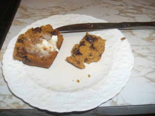 Sorry that I forgot to take a picture of the muffin with butter before I ate half of one half of this delicious muffins!