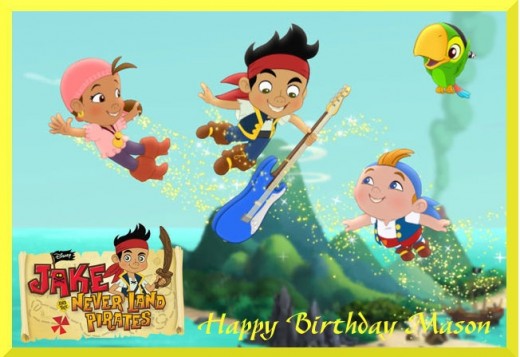 sample photo - cake topper Jake and the Never Land Pirates