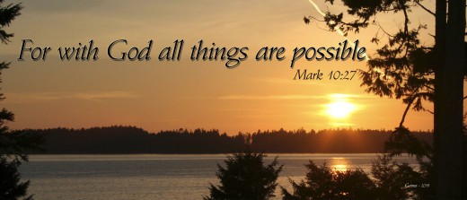 For with God all things are possible!